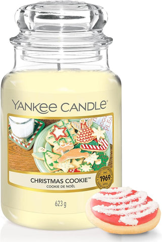 Yankee Candle Scented Candle | Christmas Cookie Large Jar Candle | Long Burning Candles: up to 150 Hours