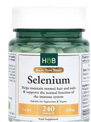 Holland & Barrett-Selenium 200ug 240 Tablets