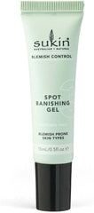 Sukin Blemish Control Spot Banishing Gel 15ml - with Tea Tree; cruelty free & vegan friendly - fights impurities and spots to help appearance of acne skin.