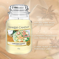 Yankee Candle Scented Candle | Christmas Cookie Large Jar Candle | Long Burning Candles: up to 150 Hours