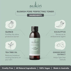 Sukin Blemish Control Spot Banishing Gel 15ml - with Tea Tree; cruelty free & vegan friendly - fights impurities and spots to help appearance of acne skin.