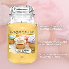 Yankee Candle Scented Candle | Vanilla Cupcake Large Jar | Long Burning Candles: up to 150 Hours | Perfect Gifts for Women
