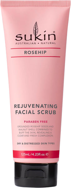 Sukin Rosehip Rejuvenating Facial Scrub, 125 ml