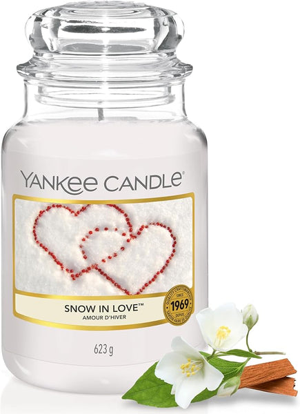 Yankee Candle Scented Candle | Snow In Love Large Jar Candle | Long Burning Candles: up to 150 Hours