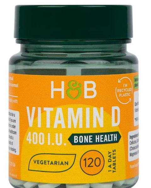 Holland & Barrett-Vitamin D 400 I.U. 10ug 120 Tablets