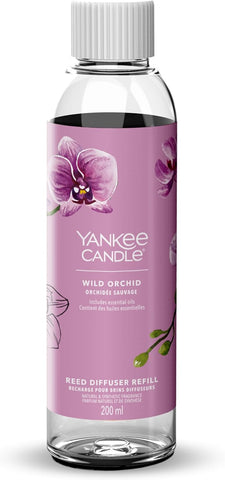 Yankee Candle Signature Reed Diffuser Refill | Wild Orchid | 200ml | Up to 20 weeks of Fragrance for Women