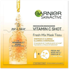 Garnier Fresh-Mix Tissue Mask, Vitamin C Brightening Tissue Face Sheet Shot Mask 33 g