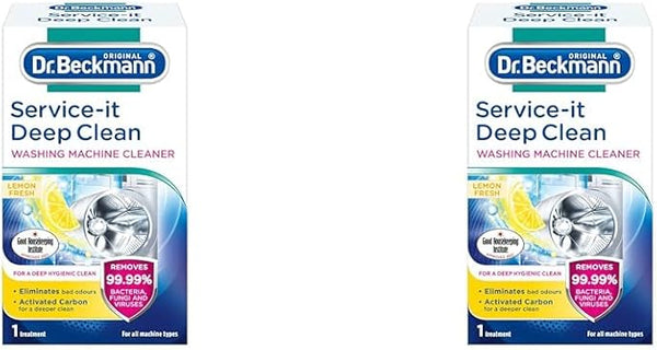 Dr.Beckmann Service-it Deep Clean Washing Machine Cleaner, 1 Treatment (Pack of 2)