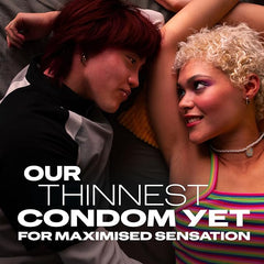 Durex Nude, Condoms, Close Fit, 12s, Ultra Thin, Designed To Feel It All, With Silicone Lube