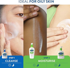 Cetaphil Oily Skin Cleanser & Moisturiser Skincare Set, Oily Skin Cleanser Face Wash 236ml + Daily Hydrating Moisturiser 88ml + Moisturising Lotion 236ml