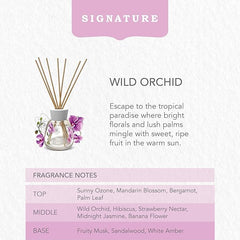 Yankee Candle Signature Reed Diffuser Refill | Wild Orchid | 200ml | Up to 20 weeks of Fragrance for Women