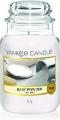 Yankee Candle Scented Candle | Baby Powder Large Jar | Long Burning Candles: up to 150 Hours | Perfect Gifts for Women