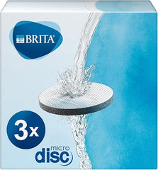 BRITA MAXTRA PRO All in One Water Filter Cartridge 4 Pack - Original BRITA Refill red & MicroDisc Replacement Filter Discs for Fill&Go and Filter Bottles, Reduce Chlorine, microparticles and Other