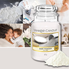 Yankee Candle Scented Candle | Baby Powder Large Jar | Long Burning Candles: up to 150 Hours | Perfect Gifts for Women