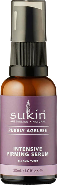Sukin Purely Ageless Intensive Firming Serum 30ml - with Argon Oil Cocoa Butter & Ribose ; cruelty free & vegan friendly - will target fine lines to firm & refine skin.