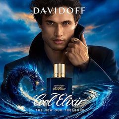 DAVIDOFF Cool Elixir - Parfum Intense for Him - Woody Fragrance with Notes of Rose Oxide, Lavandin and Oud Accord - High Longevity