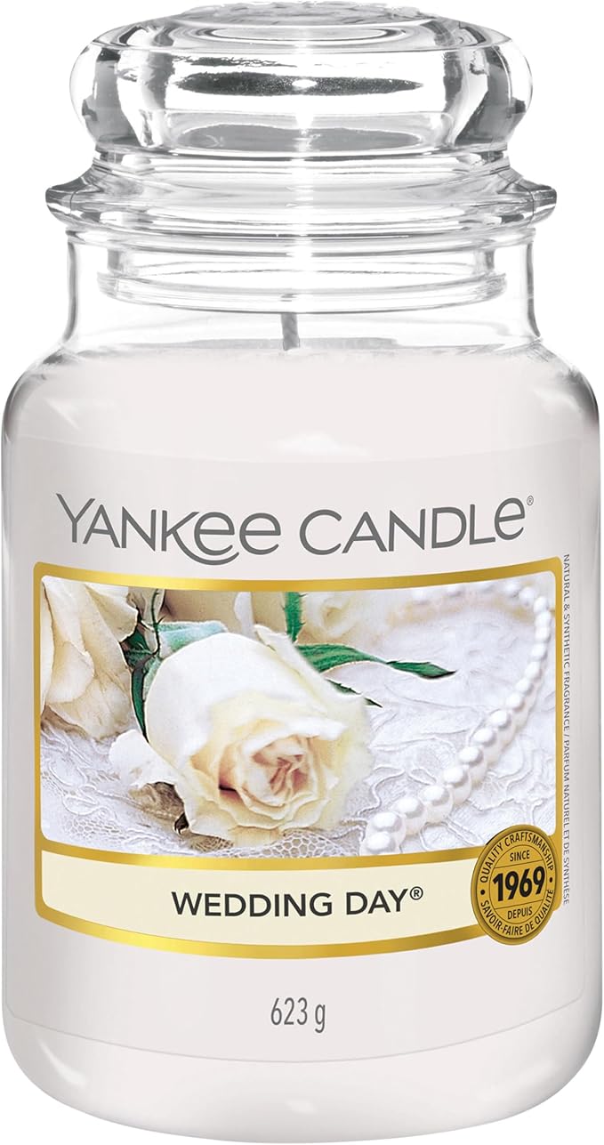 Yankee Candle Scented Candle | Wedding Day Large Jar Candle | Long Burning Candles: up to 150 Hours | Gifts for Women