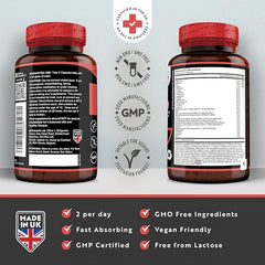 Nutravita Vegan Collagen 1000mg Advanced Superfood Blend - 180 Capsules (3 Month Supply) - Vegan Collagen Alternative with Zinc, Vitamin E & Vitamin C - Normal Skin Pigmentation