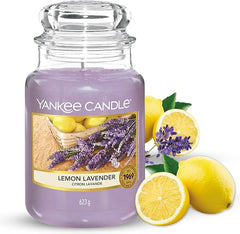 Yankee Candle Scented Candle | Vanilla Cupcake & Lemon Lavender Large Jar Candle | Up to 150 Hours Burn Time