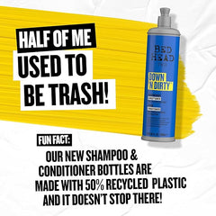 Bed Head by TIGI - Down N' Dirty Clarifying Detox Conditioner - Removes Build-Up - For All Hair Types - 600ml