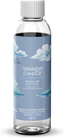 Yankee Candle Signature Reed Diffuser Refill | Ocean Air | 200ml | Up to 20 weeks of Fragrance for Women