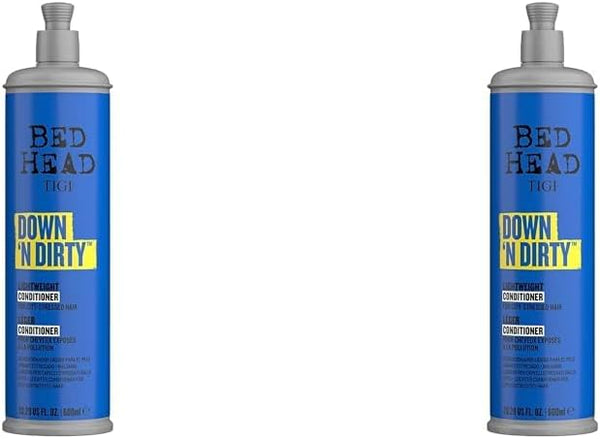 Bed Head by TIGI - Down N' Dirty Clarifying Detox Conditioner - Removes Build-Up - For All Hair Types - 600ml (Pack of 2)
