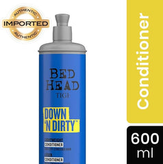 Bed Head by TIGI - Down N' Dirty Clarifying Detox Conditioner - Removes Build-Up - For All Hair Types - 600ml (Pack of 2)