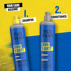 Bed Head by TIGI - Down N' Dirty Clarifying Detox Conditioner - Removes Build-Up - For All Hair Types - 600ml (Pack of 2)