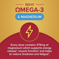 Seven Seas Omega-3 Fish Oil & Magnesium, Omega-3 + Vitamin D for Whole Body Health+, Duo Pack: 30 capsules + 30 tablets, 1 month supply