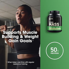Optimum Nutrition Serious Mass Protein Powder with Creatine, Glutamine, 25 Vitamins & Minerals, High Calorie Mass Gainer, Vanilla Flavour, 8 Servings, 2.73kg, Packaging May Vary