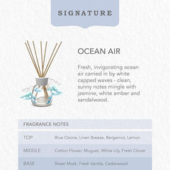 Yankee Candle Signature Reed Diffuser Refill | Ocean Air | 200ml | Up to 20 weeks of Fragrance for Women