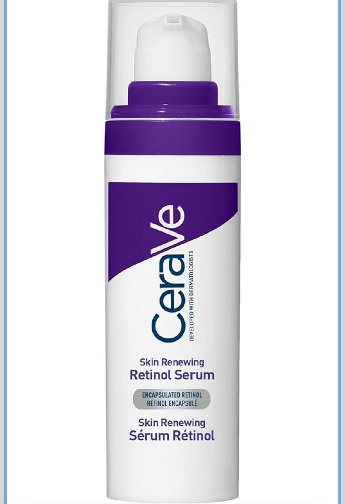 CeraVe Skin Renewing Retinol Serum for Face, Anti-Aging Face Serum Skin Care for Fine Lines, Skin Tone Evenness, Discoloration Serum 30ml