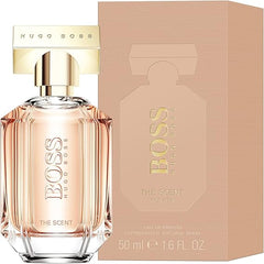 HUGO BOSS The Scent - Eau de Parfum for Her - Fragrance Fragrance with Notes of Honeyed Peach, Osmanthus Flower, Roasted Cocoa - High Longevity - 50ml