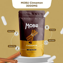 Mobu -Cinnamon 3000mg 120 Tablets – Blood Sugar Control Weight Management – Anti-Inflammatory – Vegan – MOBU UK