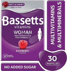 Bassetts Vitamins Woman Multivitamins & Multiminerals Raspberry Flavour 30 Gummy Pastilles