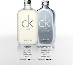 Calvin Klein CK One Essence, Unisex Parfum Intense for All, Vibrant Fragrance with Notes of Bergamot, Organic Green Tea and Sandalwood, High Longevity