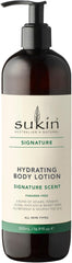 Sukin Signature Hydrating Body Lotion 500ml - with Rosehip & Essential Olis; cruelty free & vegan friendly - replenishes and nourishes the skins moisture barrier through its rich blend to soothe.