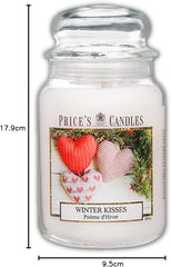 Price's - Winter Kisses Large Jar Candle - Sweet, Delicious, Quality Fragrance - Long Lasting Scent - Up to 150 Hour Burn Time