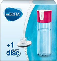 BRITA S1184 Fill and Go Vital Water Filter Bottle, Pink, Pack of 1