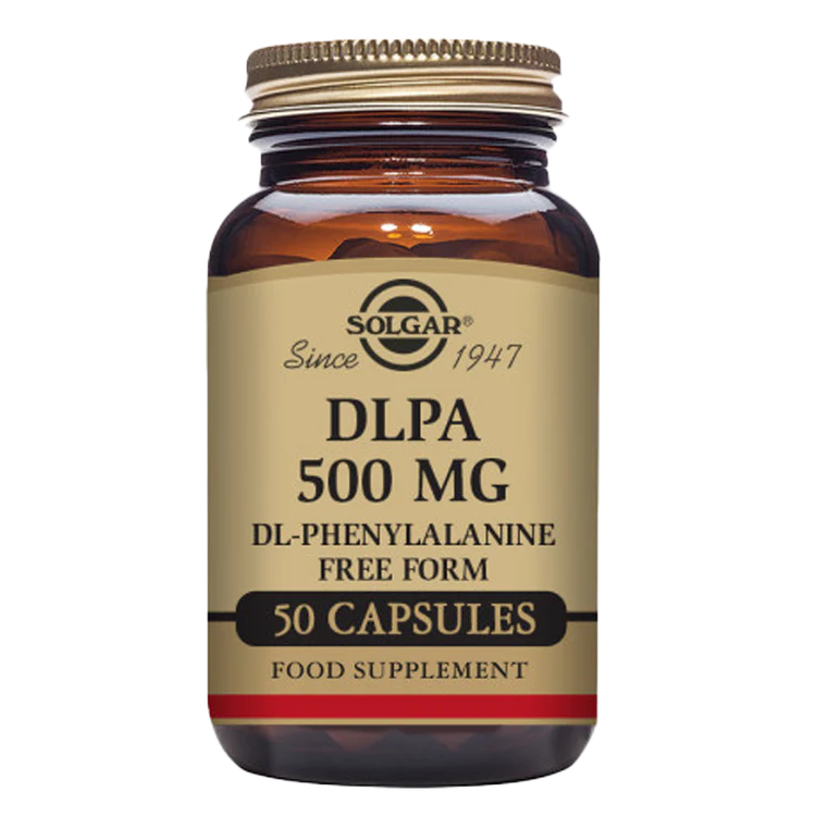 Solgar -DLPA 500 mg (DL-Phenylalanine) Vegetable Capsules - Pack of 50