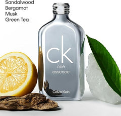 Calvin Klein CK One Essence, Unisex Parfum Intense for All, Vibrant Fragrance with Notes of Bergamot, Organic Green Tea and Sandalwood, High Longevity