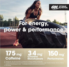 Optimum Nutrition Gold Standard Pre Workout Powder, Energy Drink with Creatine Monohydrate, Beta Alanine, Caffeine and Vitamin B Complex, Nutrition Supplement, Fruit Punch Flavour, 30 Servings, 330 g