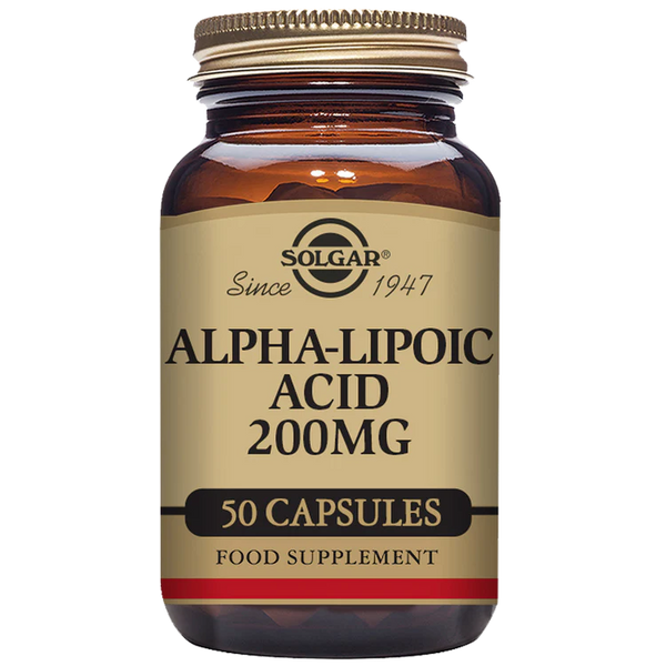 Solgar-Alpha-Lipoic Acid 200 mg Vegetable Capsules - Pack of 50