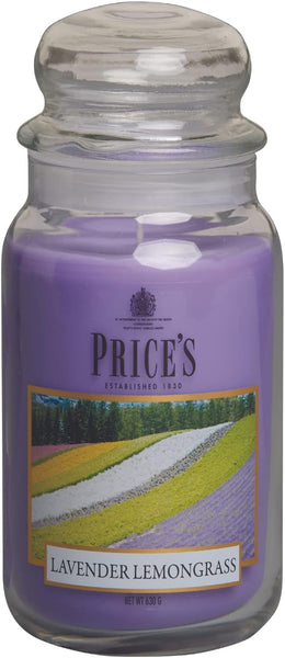 Price's Large Jar Lavender & Lemongrass