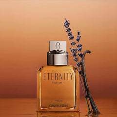 CALVIN KLEIN Eternity - Parfum for Men - Fougere Fragrance with Notes of Organic Lavender, Rhum Extract and Vanilla Absolute - High Longevity