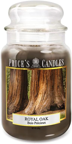 Price's - Royal Oak Large Jar Candle - Sweet, Delicious, Quality Fragrance - Long Lasting Scent - Up to 150 Hour Burn Time [Energy Class A]