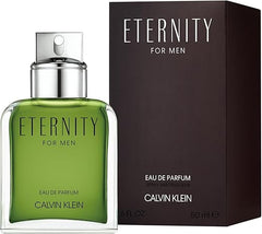 CALVIN KLEIN Eternity - Eau de Parfum for Men - Woody Fragrance with Notes of Sage, Majestic Cypress and Suede Accord - High Longevity