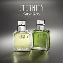 CALVIN KLEIN Eternity - Eau de Parfum for Men - Woody Fragrance with Notes of Sage, Majestic Cypress and Suede Accord - High Longevity