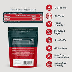 Nutrition Geeks-Iron Tablets High Strength Tablets with Vitamin C, B12 & Folic Acid - 120 Vegan Supplements for Women and Men - 14mg Iron Vitamin for Enhanced Energy Support & Increased Absorption | UK