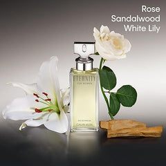 CALVIN KLEIN Eternity - Eau de Parfum for Women - Floral Fragrance with Notes of Bergamot, White Rose and Sandalwood - High Longevity